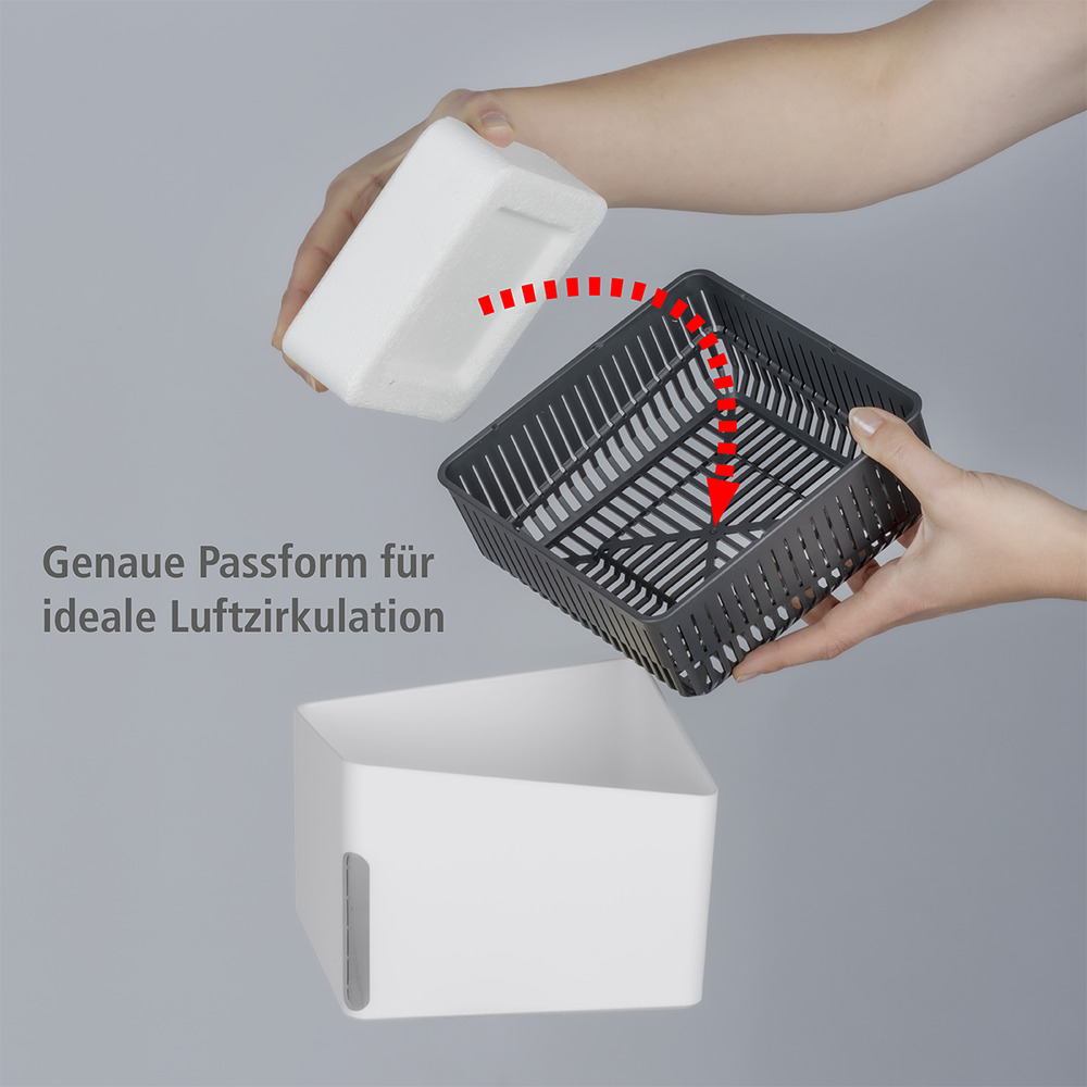 CUBE weiss Entfeuchter 500g, 2er-Set