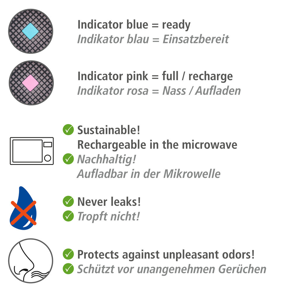 AUTO Entfeuchter mit Indikator 500g, 2er Set