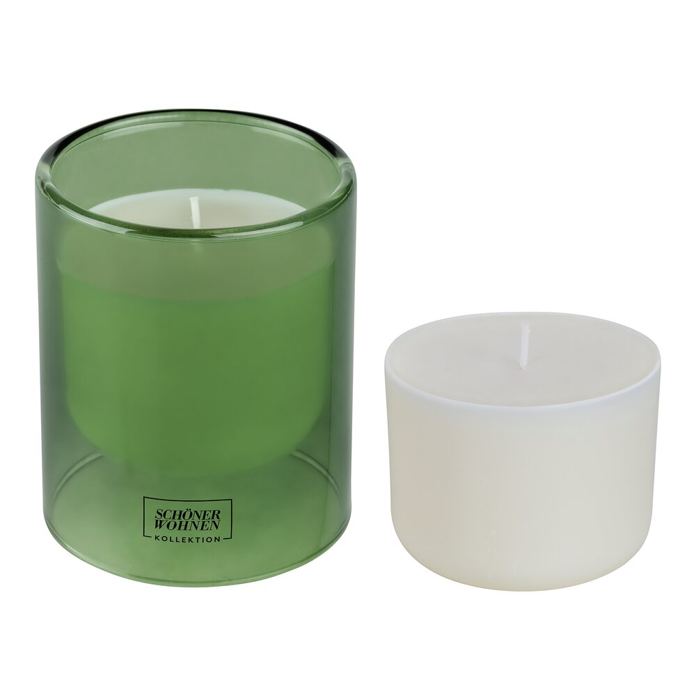 Duftkerze mit Ersatzkerze Mod. Basil L