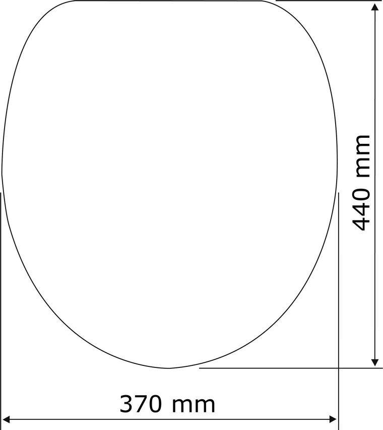 KOS schwarz WC-Sitz mit Absenkautomatik nur 1,6 kg