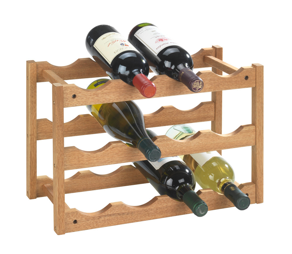 Weinregal Mod. Norway aus Walnussholz