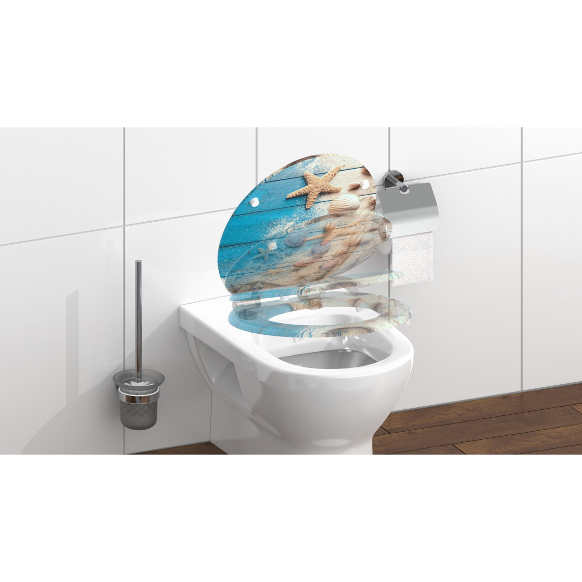 BEACH AND WOOD WC-Sitz mit MDF-Holzkern