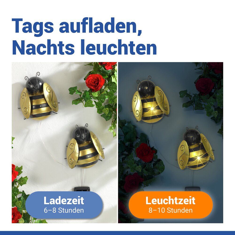 BIENE LED Solarleuchte, 2er-Set