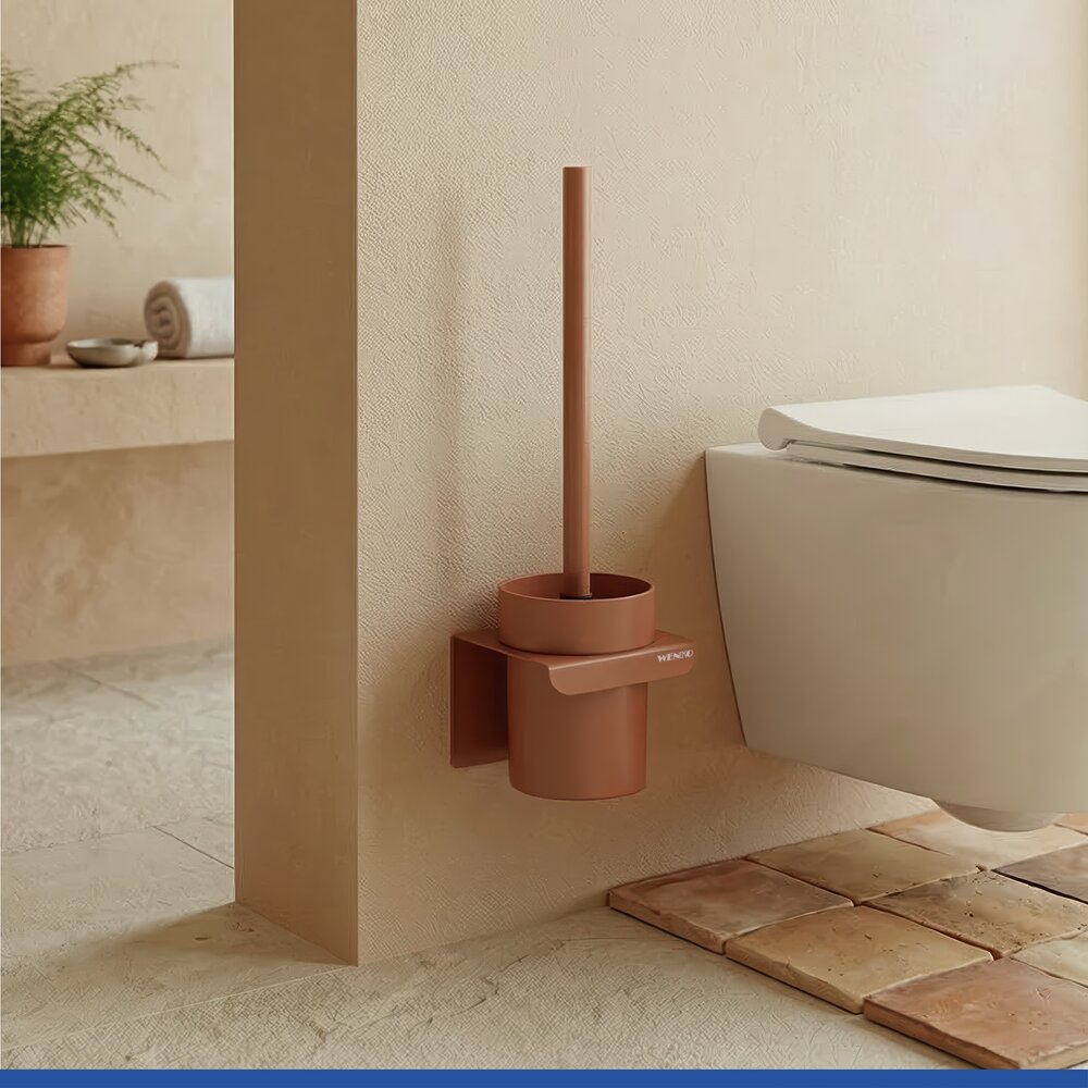 LIZAN braun Turbo-Loc® WC-Garnitur ohne Bohren