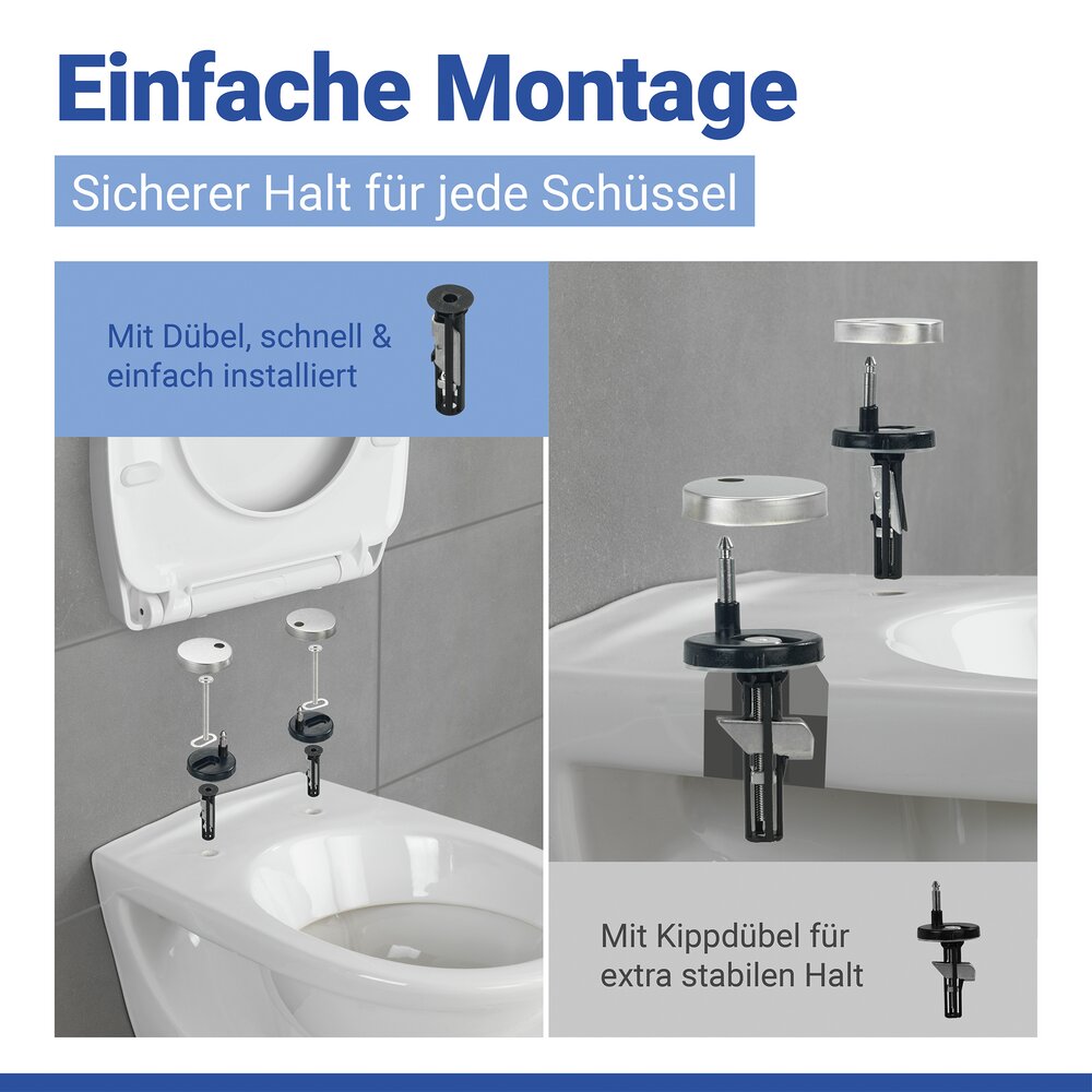 MASCALI WC-Sitz belastbar bis 350 kg