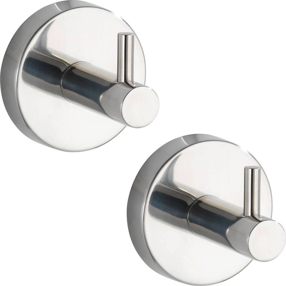 Uno BOSIO Shine Wandhaken 2er-Set, Edelstahl