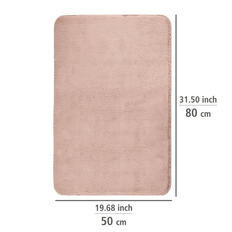 25549100_badematte-saravan-rosa4 SARAVAN rosa Badteppich, 50x80 cm, fusselfrei