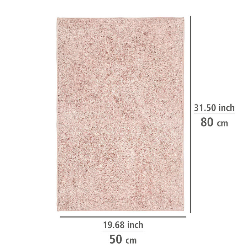 25264100_badteppich-ono-rosa4 ONO rosa Badteppich, 50x80 cm aus Baumwolle