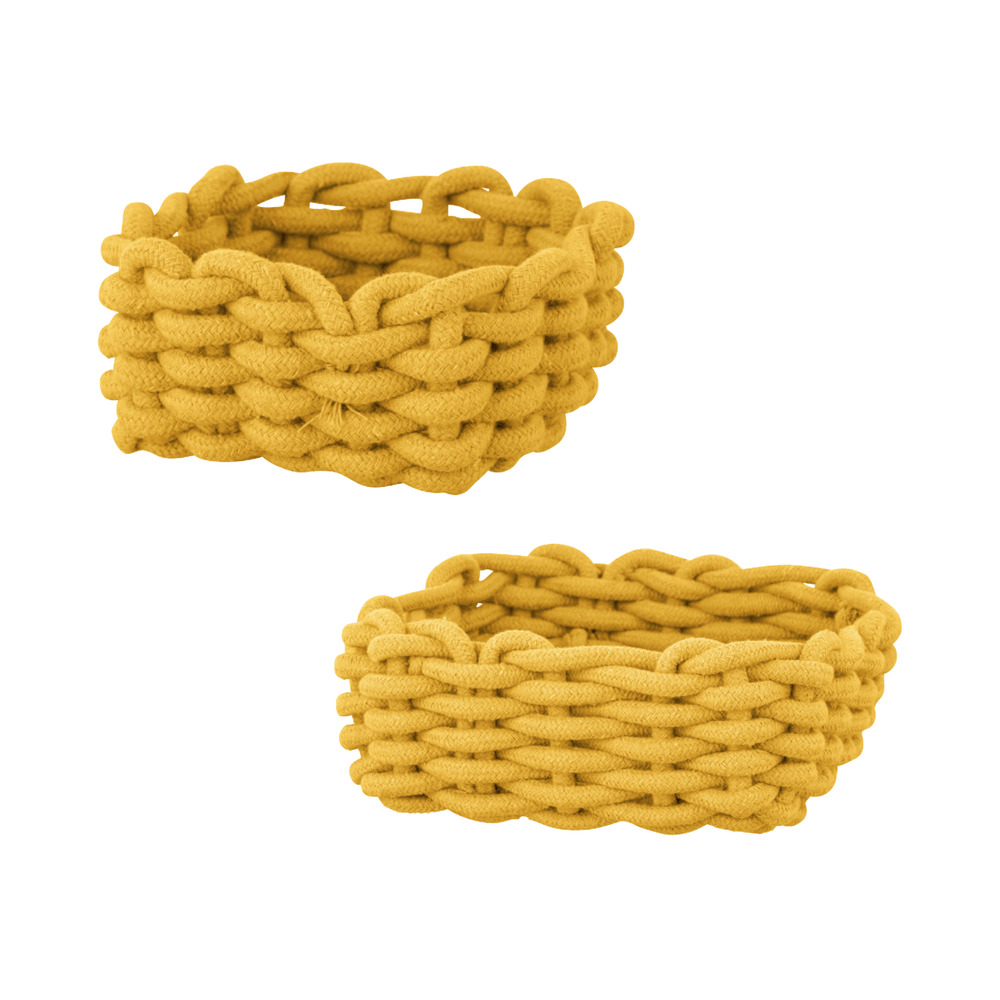 71420800 Badkörbe Mod. MELARA, Senfgelb, 2-teilig