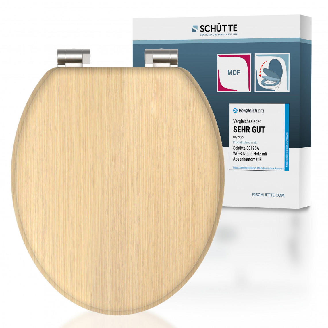 NATURAL WOOD WC-Sitz mit Absenkautomatik