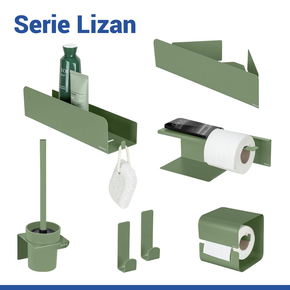LIZAN grün Turbo-Loc® Wandablage aus Edelstahl