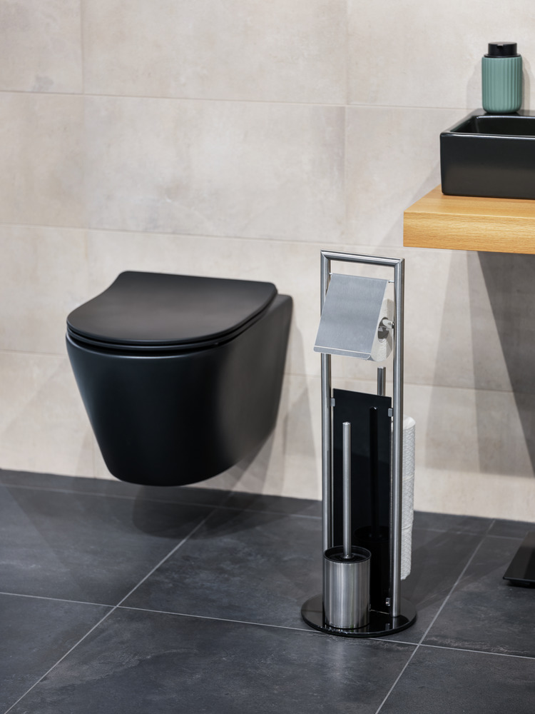 WC-Bürste Edelstahl matt gebürstet