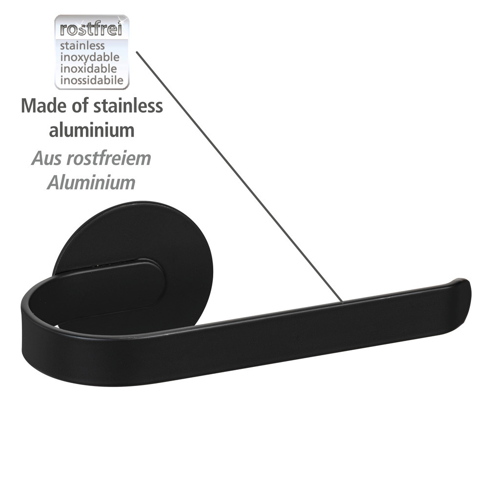 BIVIO black matt Turbo-Loc® Toilettenpapierhalter