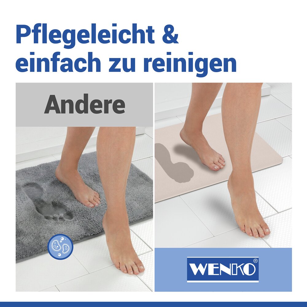 SIMI ecru Badematte schnelltrocknend 60x39cm