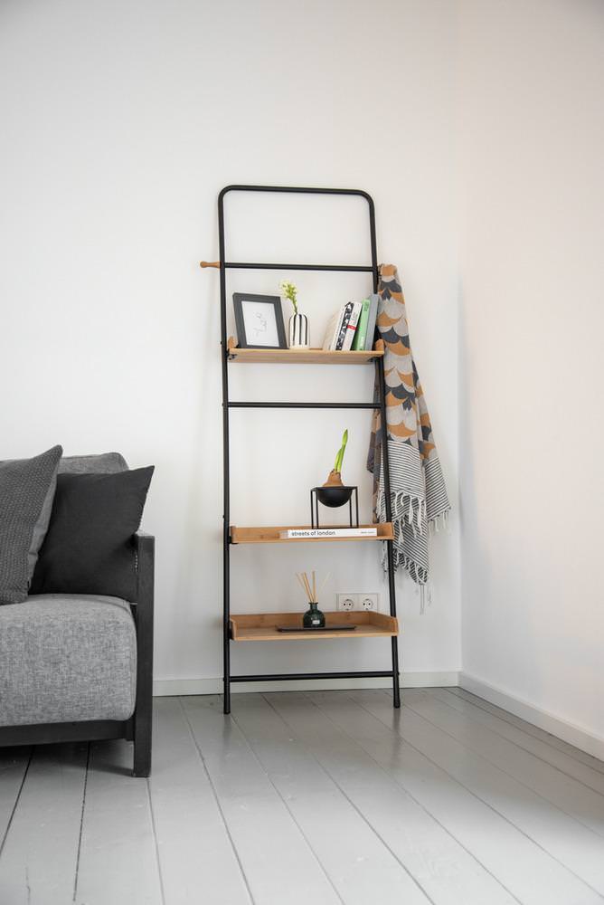 50706100-standregal-loft8 LOFT Standregal mit 3 Ablagen aus Bambus
