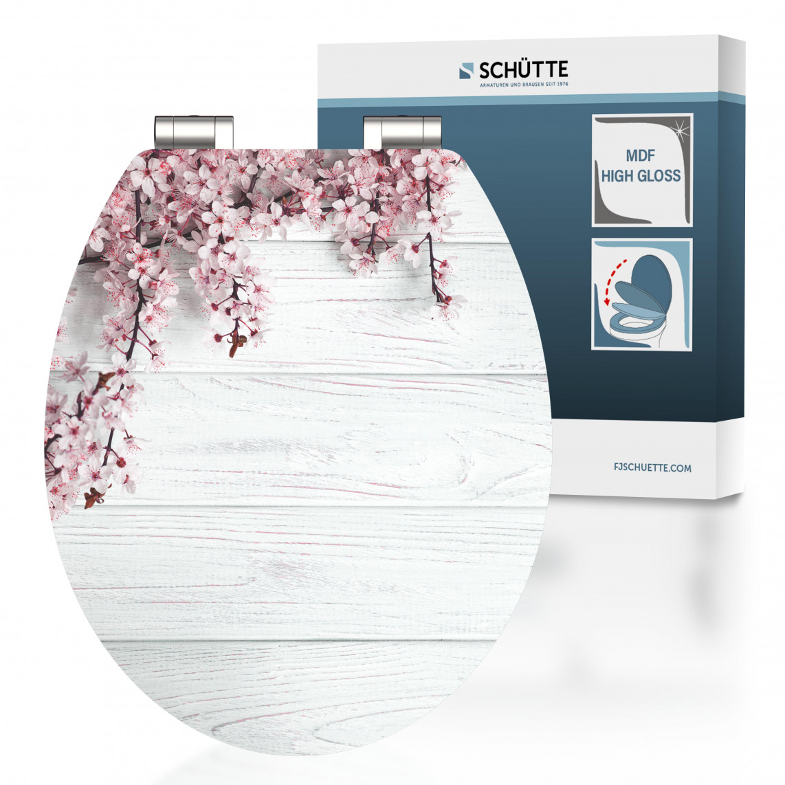 FLOWERS AND WOOD High Gloss WC-Sitz mit Softclose