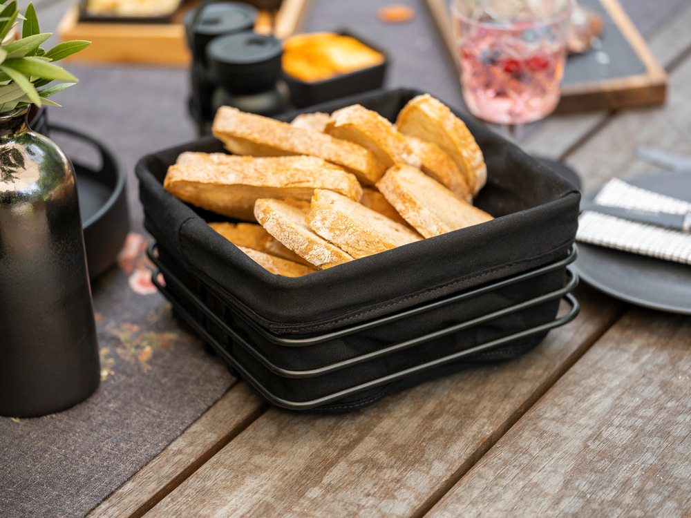 SQUARE Premium Brotkorb aus Metall
