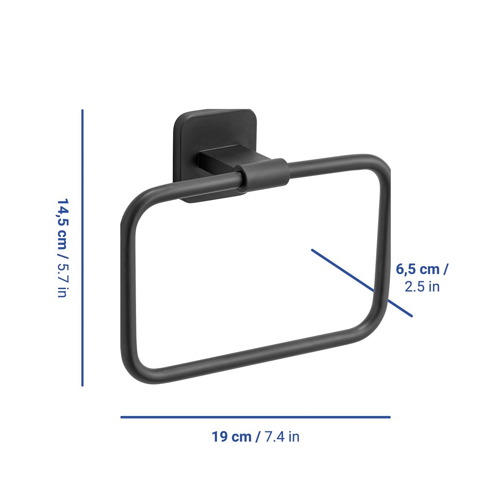 PORTO black Turbo-Loc® Handtuchring aus Edelstahl