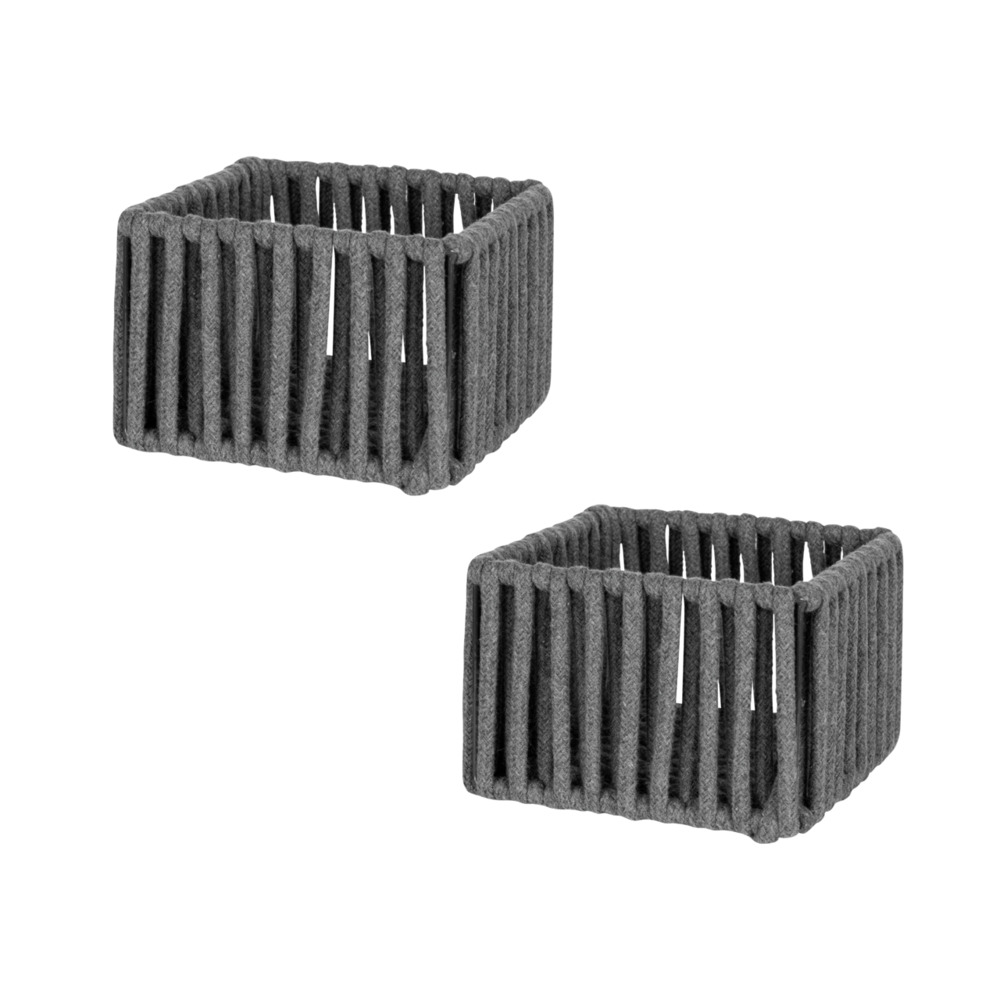 71417800 Badkörbe Mod. ZOVO S, Grau, 2er Set