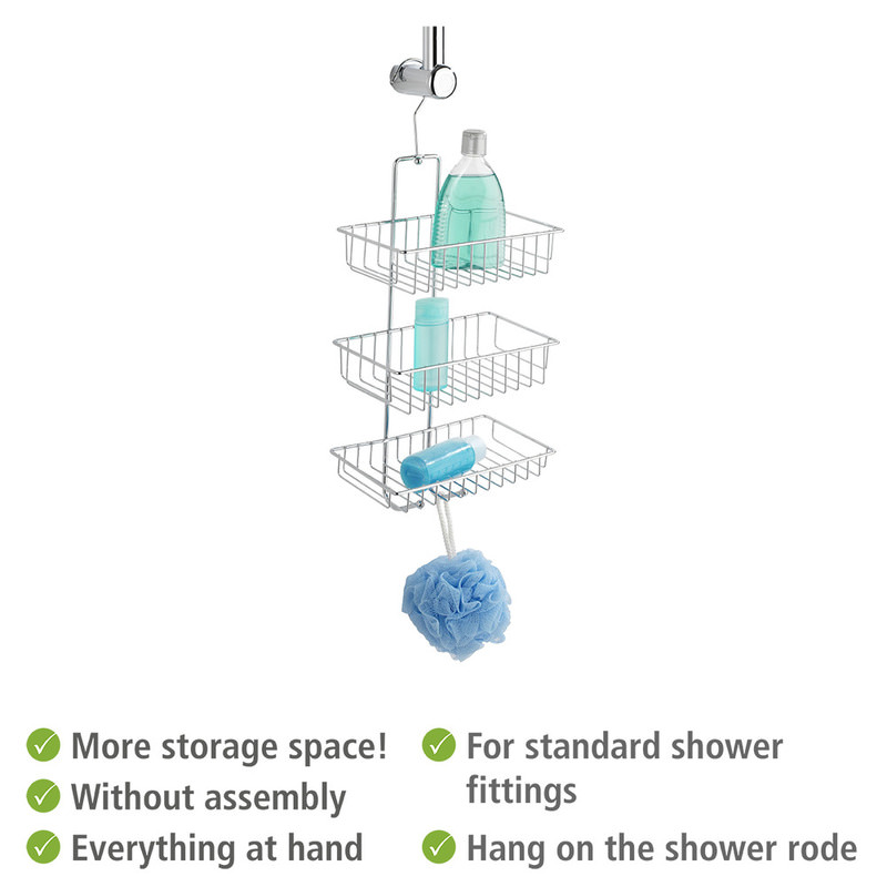 NIVALA Duschcaddy mit 3 Etagen für die Duschkabine