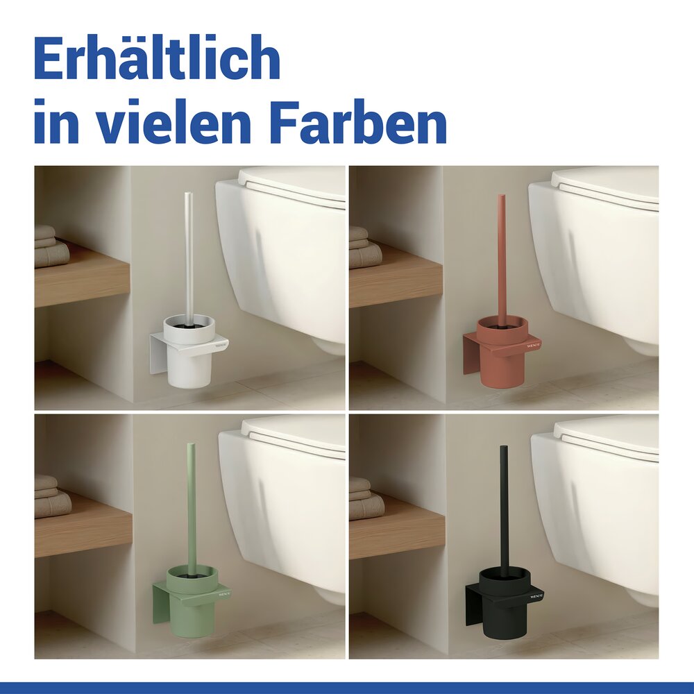 LIZAN weiss Turbo-Loc® WC-Garnitur ohne Bohren