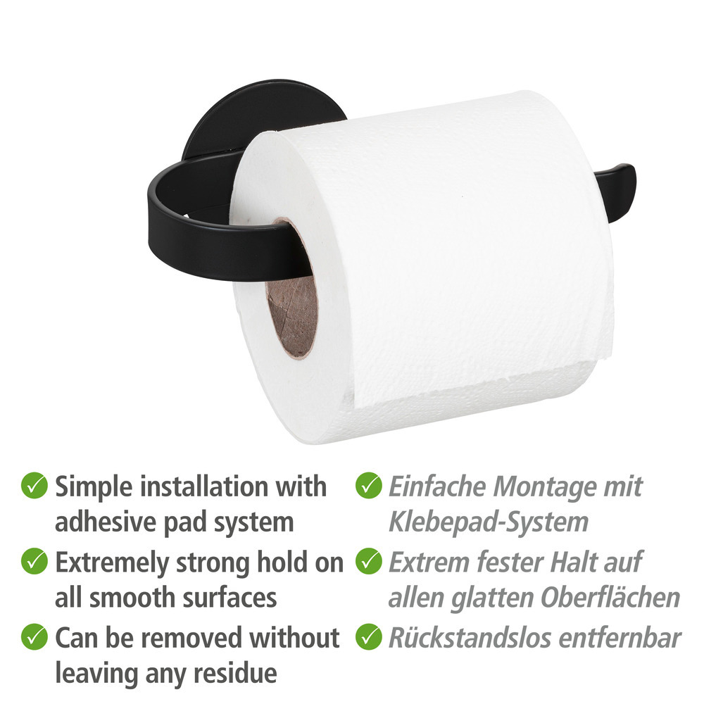 BIVIO black matt Turbo-Loc® Toilettenpapierhalter
