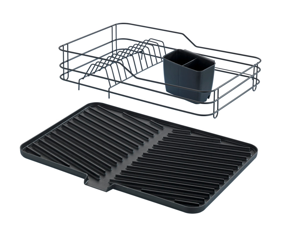 MAXIMEX Geschirrabtropfer schwarz, 3-teilig