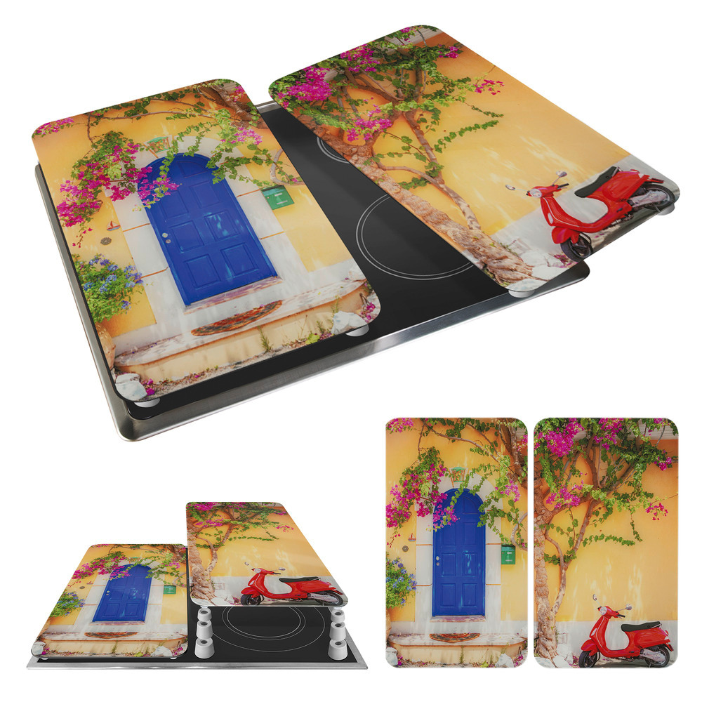 DOLCE VITA 2er-Set Herdabdeckplatten aus Glas