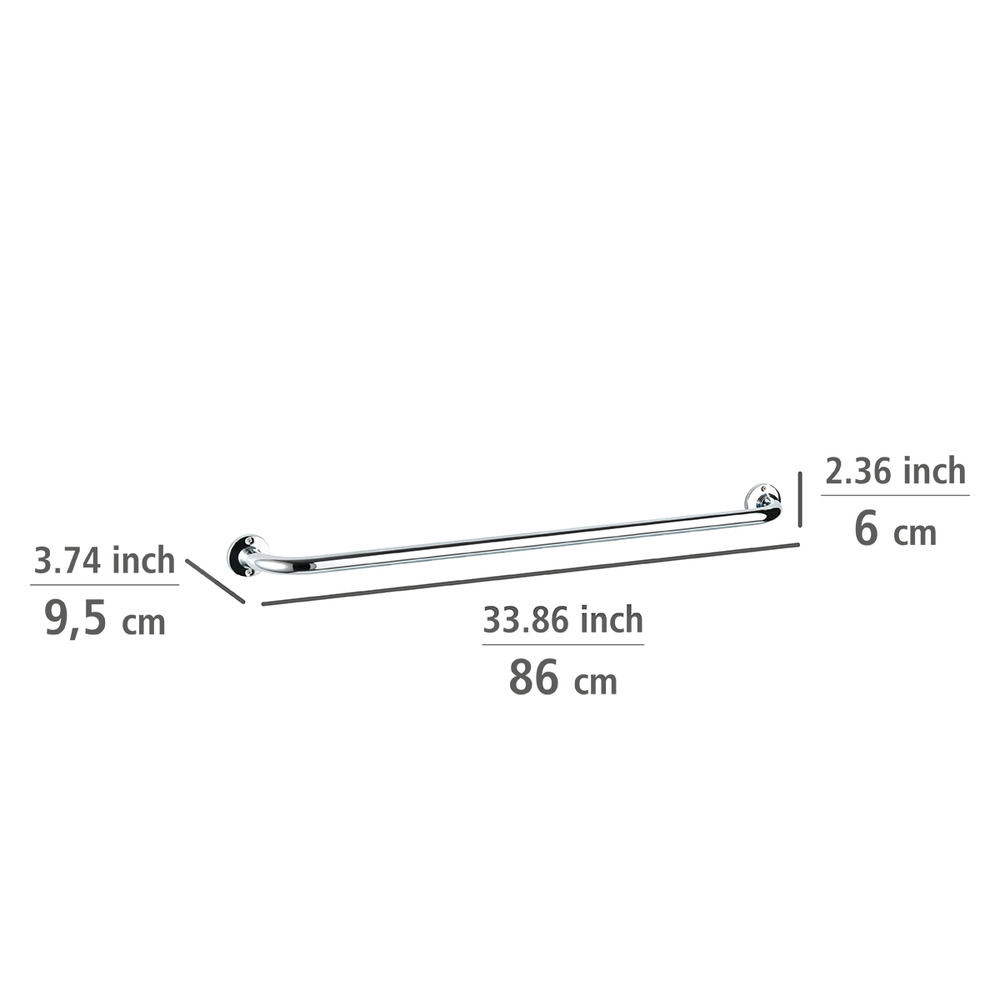 BASIC 80 cm Badetuchstange, Edelstahl