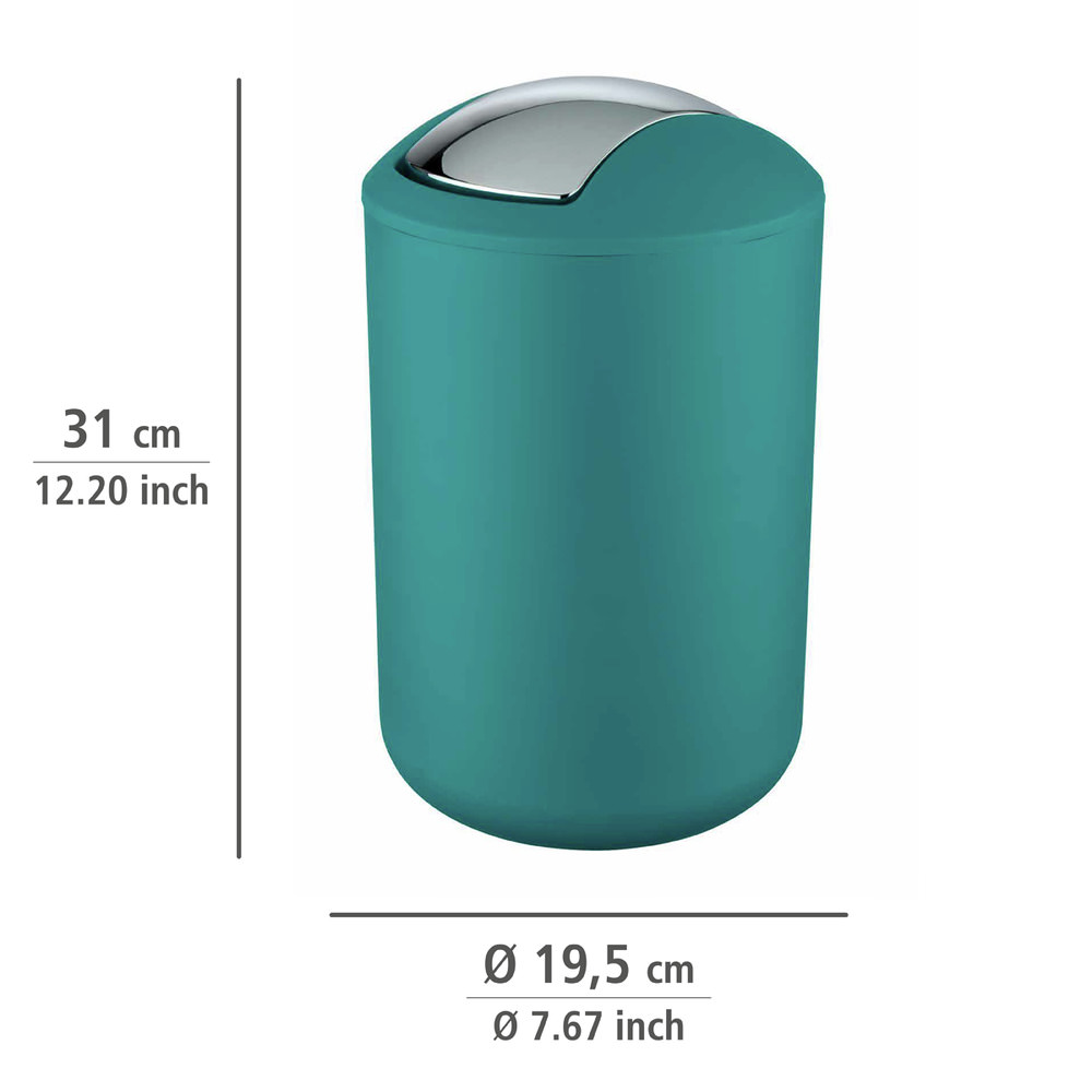 BRASIL petrol L Schwingdeckeleimer, 6,5 l