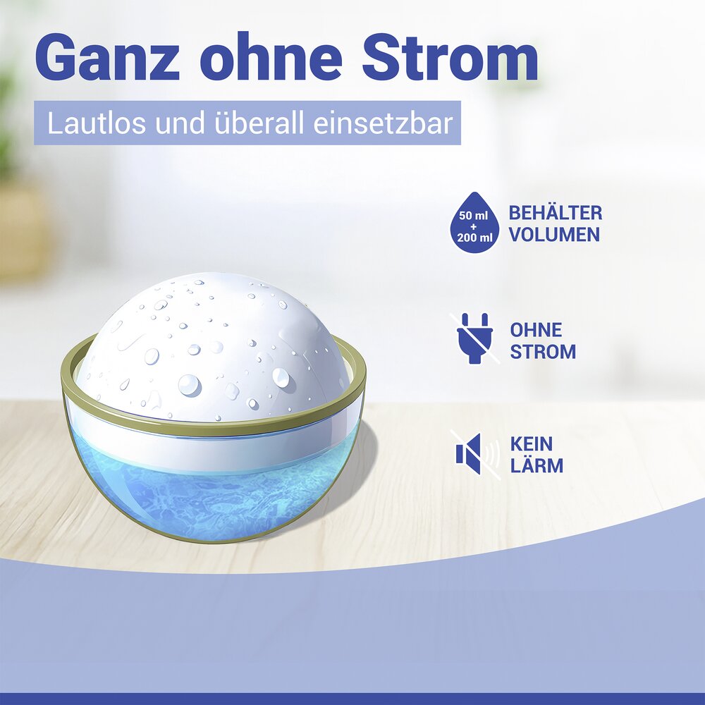 NOVA weiss/gold Luftbefeuchter aus Keramik, 2er-Set