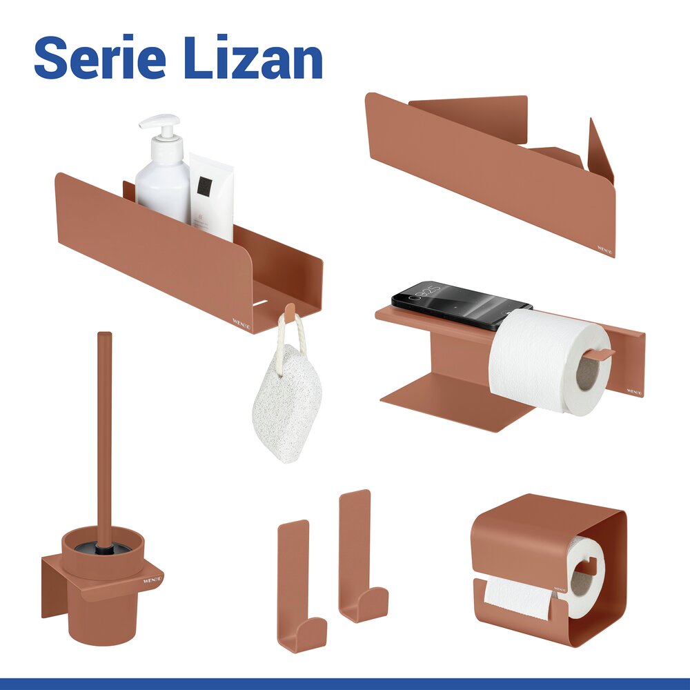 LIZAN braun Turbo-Loc® Eckablage aus Edelstahl