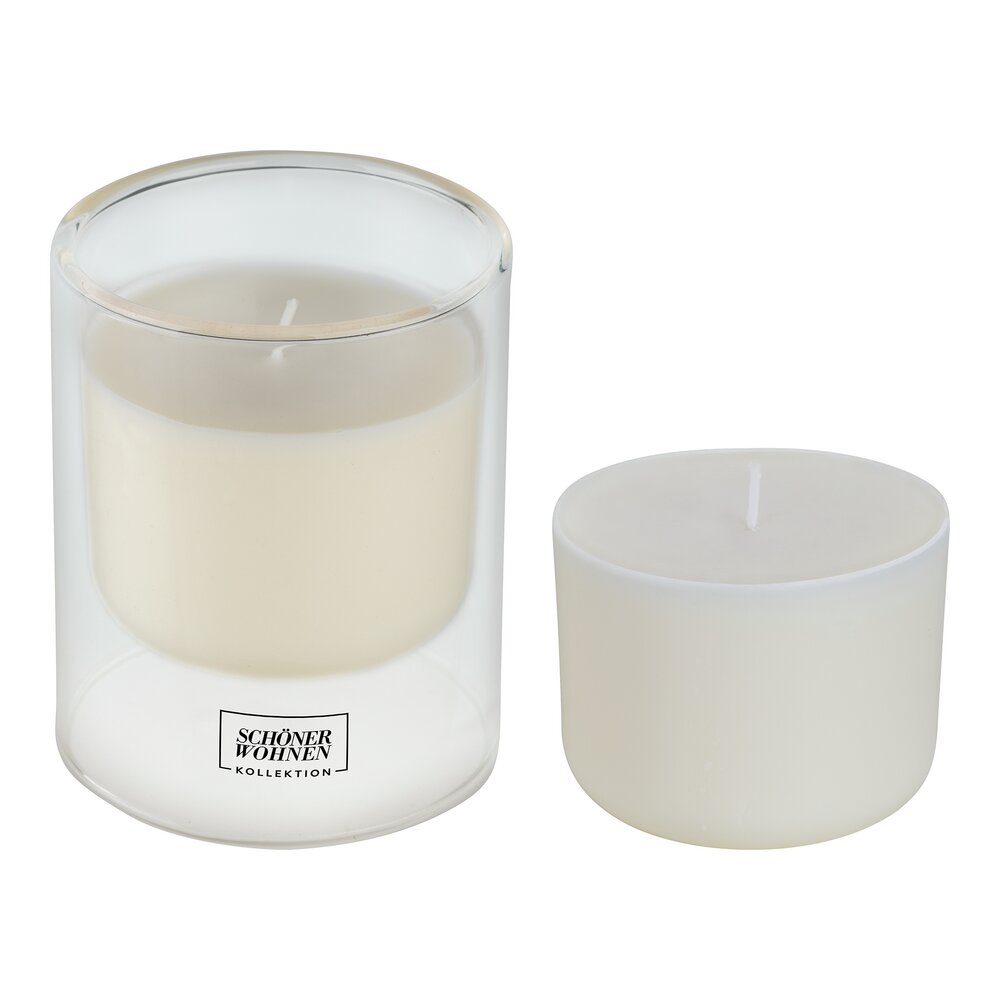 Duftkerze mit Ersatzkerze Mod. Lemongrass L