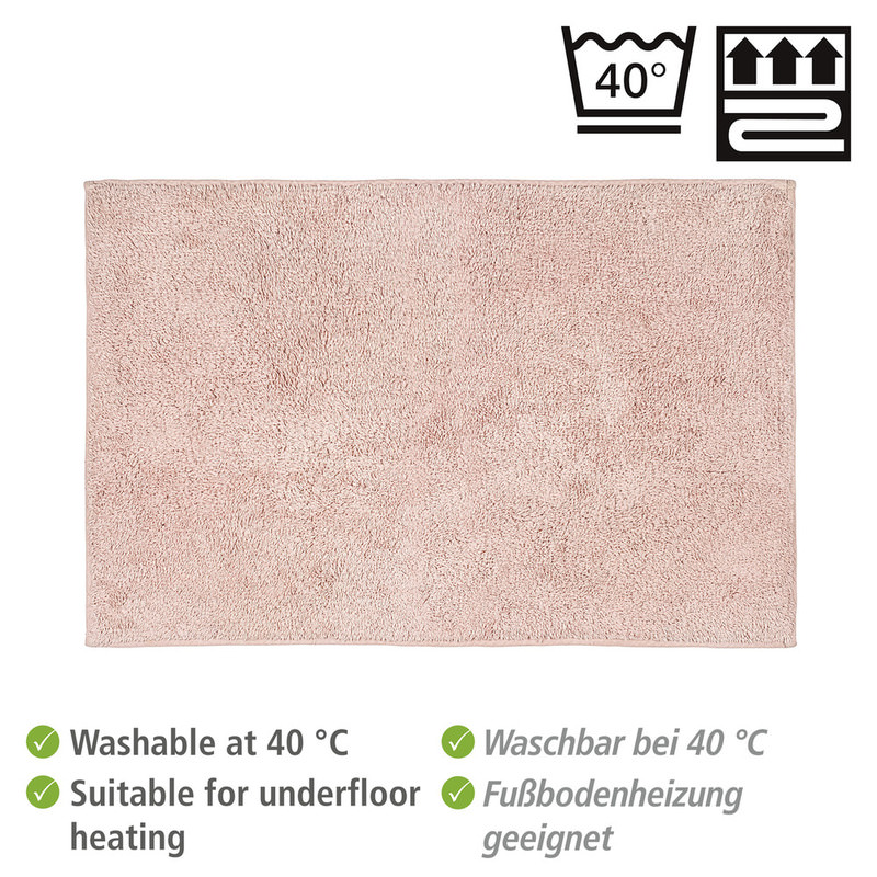 25264100_badteppich-ono-rosa3 ONO rosa Badteppich, 50x80 cm aus Baumwolle