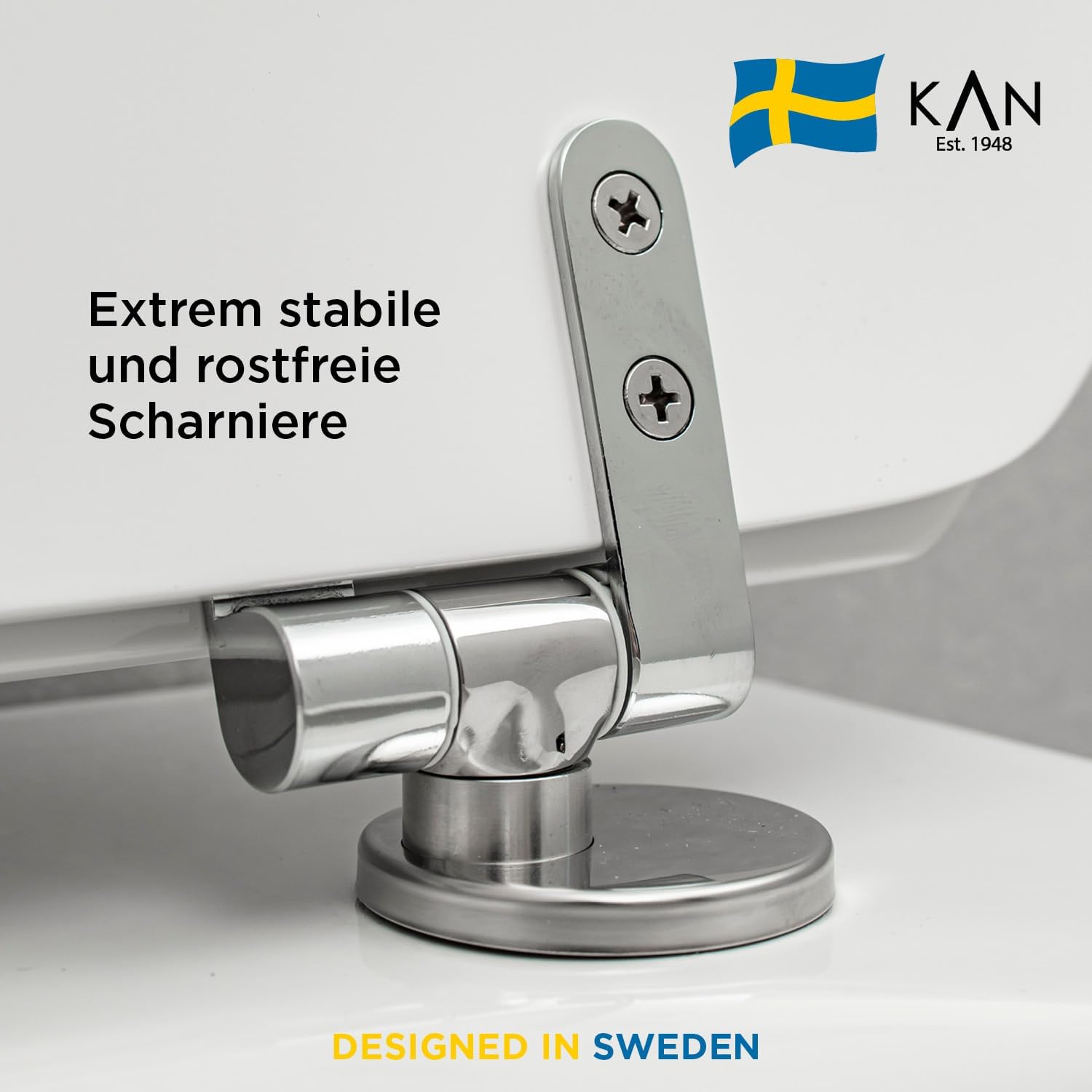 LUND D-Form WC-Sitz mit magnetischer Abnahmefunktion