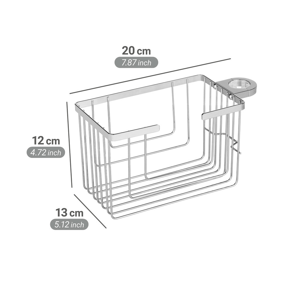 VALOGNES chrom Duschstangencaddy
