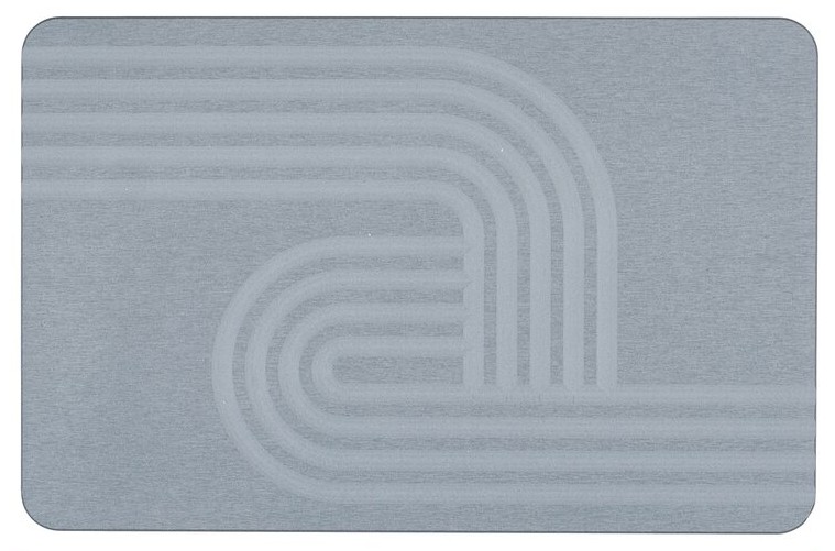 MANHATTAN grau Badematte schnelltrocknend 60x39 cm