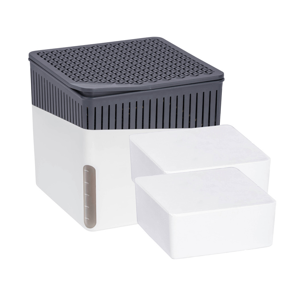 CUBE weiss Entfeuchter + 2x1000g Nachfüller