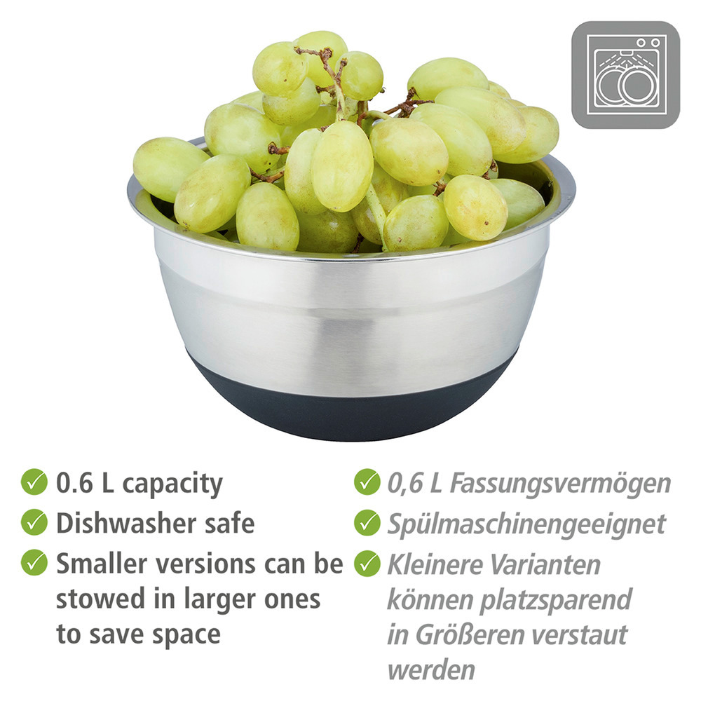 ARU Salatschüsseln mit Silikondeckel Loui, 9-teilig