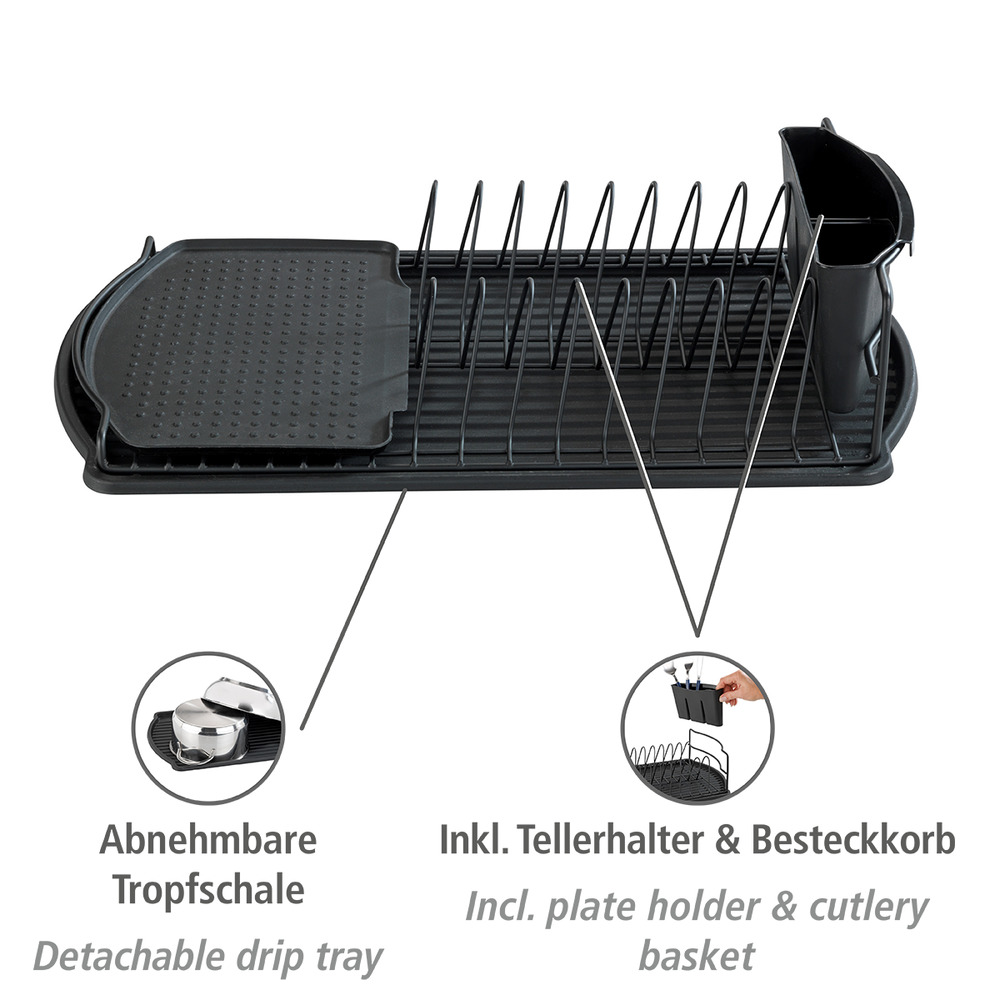 BASIC schwarz Geschirrabtropfer