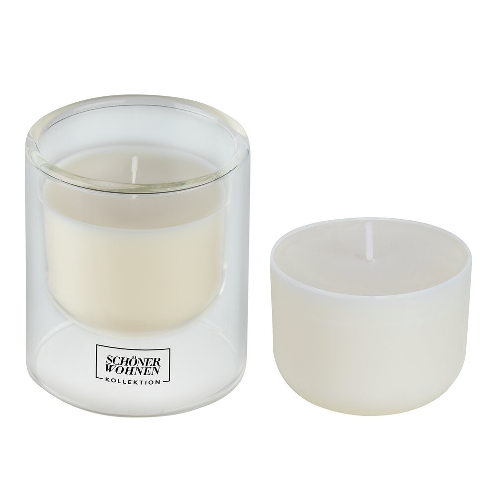 Duftkerze mit Ersatzkerze Mod. Lemongrass S
