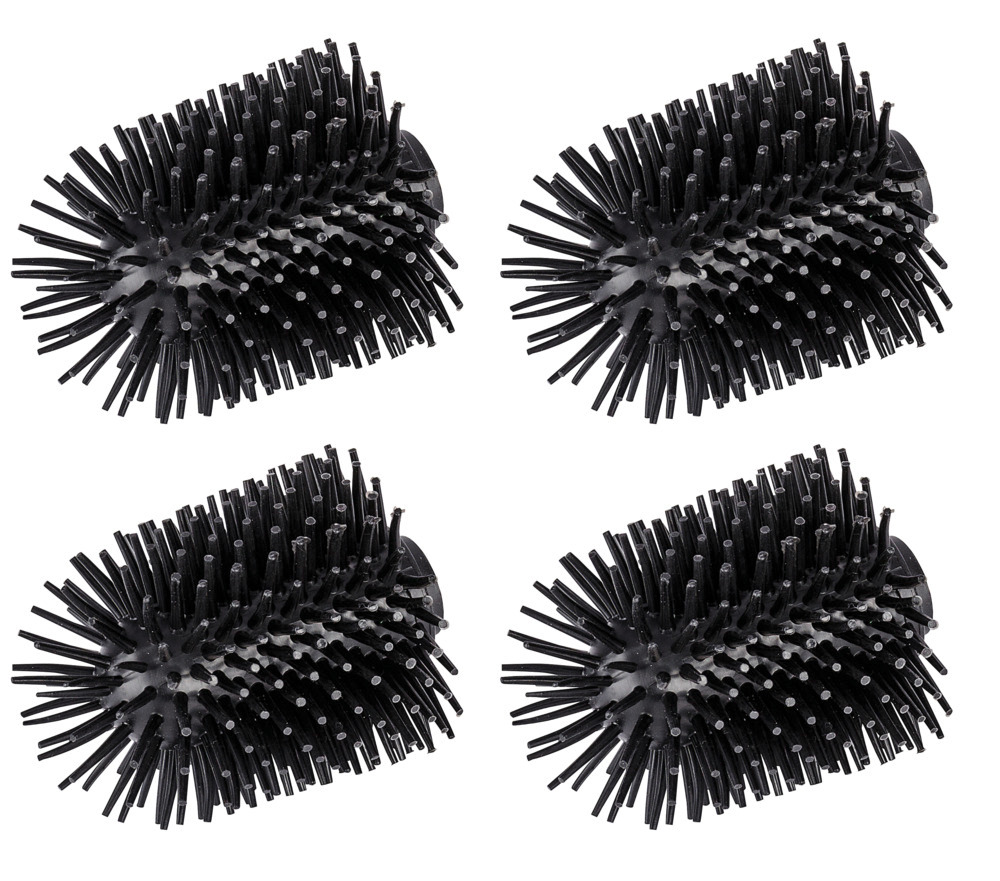 Ersatzbürstenkopf aus Silikon Ø 7,5 cm, 4er-Set