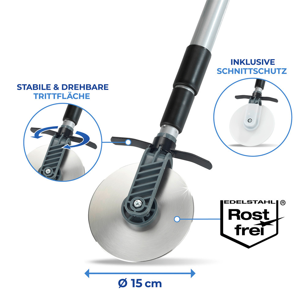 CUT Rasenkanten-Roller mit Teleskopstiel