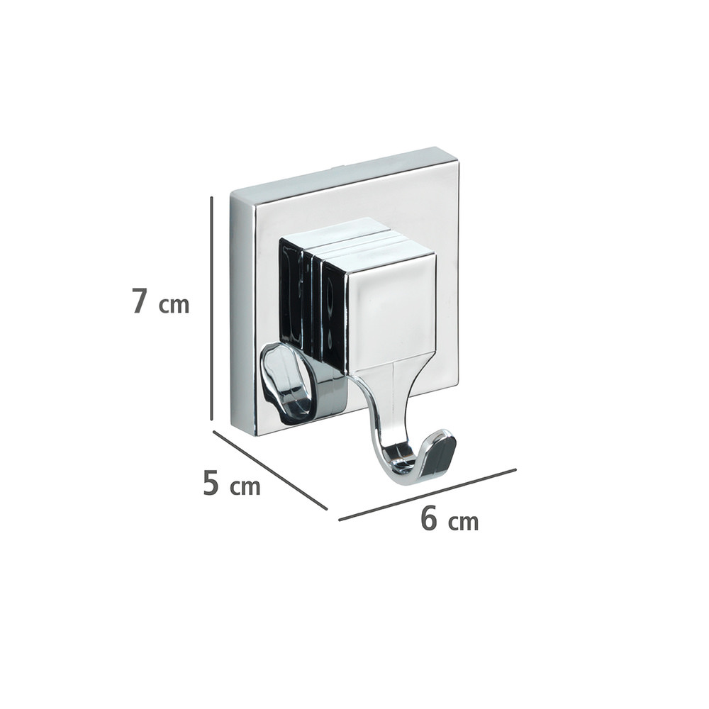 QUADRO eckig Vacuum-Loc® Wandhaken, 2er-Set