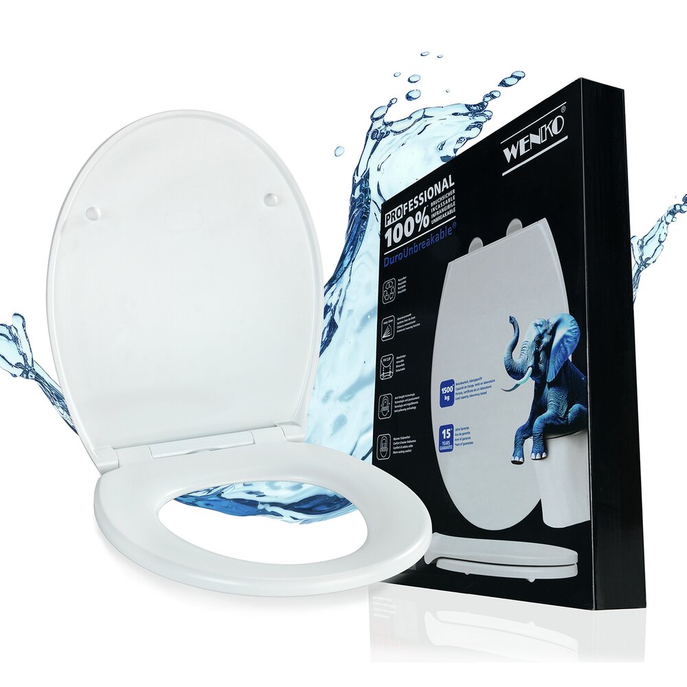 WC-Sitz Mod. Gatteo DuroUnbreakable®, Weiß