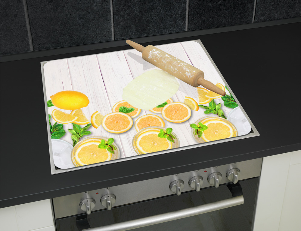ZITRONEN Multiplatte 56x50 aus Glas