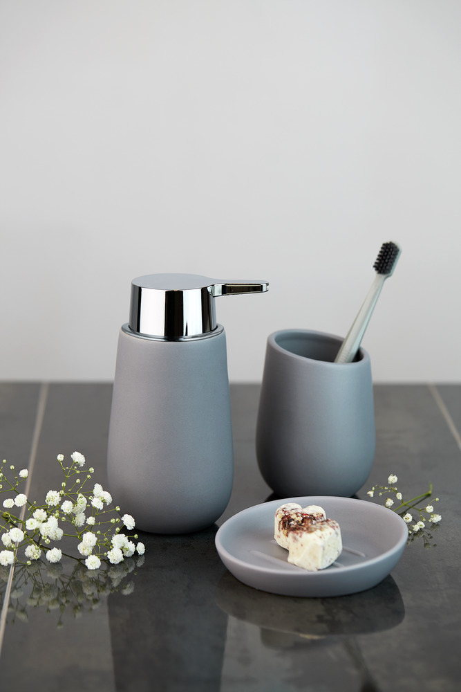 BADI grau Badzubehör-Set, 2-teilig