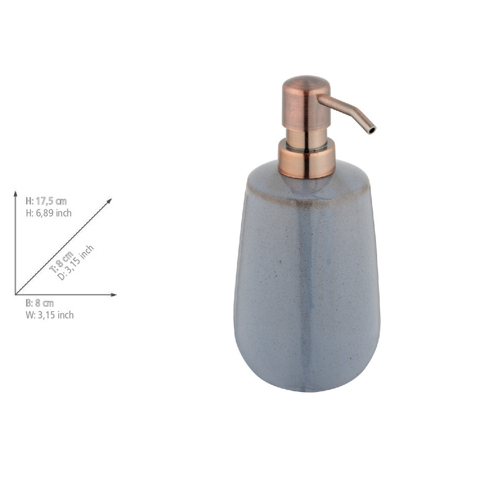SIRMIONE grau Badzubehör-Set aus Keramik, 2-teilig SIRMIONE grau Badzubehör-Set aus Keramik, 2-teilig