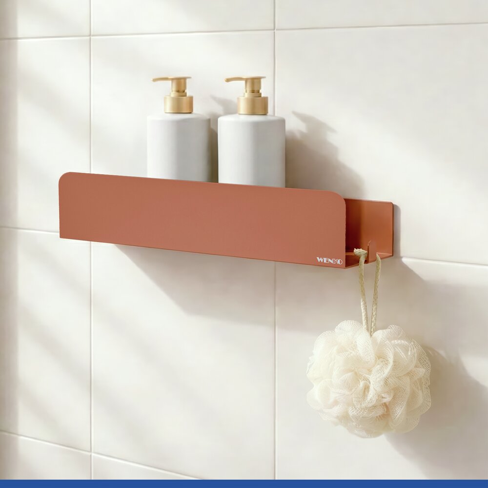 LIZAN braun Turbo-Loc® Wandablage aus Edelstahl