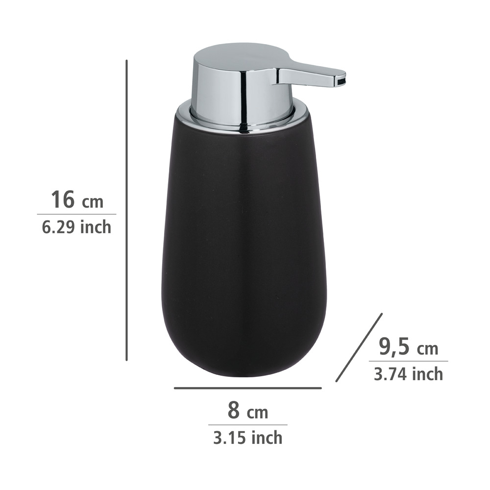 BADI schwarz Badzubehör-Set, 2-teilig